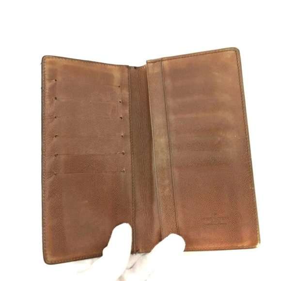 560072A V Louis Vuitton Wallet Long Porte Cartes Credit Yen Bifold Monogram - Picture 5 of 9